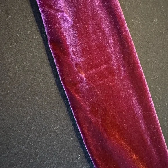 Lulus Elegant Velvet Long Sleeve Dress in Rich Mauve Purple Sz XS - Picture 6 of 16